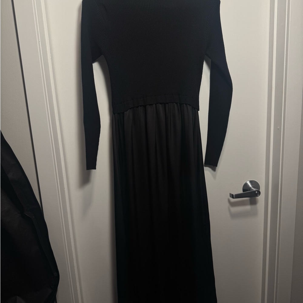 Amazon Elegant Black Long Sleeve Dress